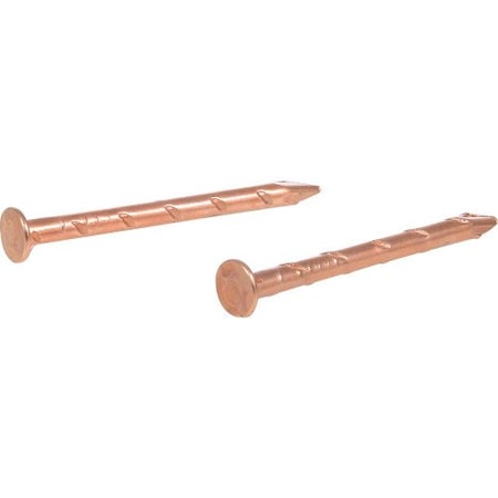 Hillman Common Nail, 3/4 in L, Copper Plated Finish, 6 PK 122540